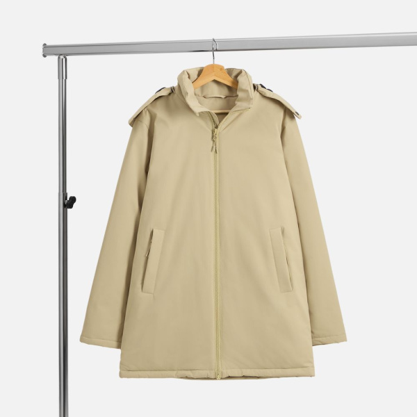 Куртка-парка унисекс Sfera, бежевая, S–4XL