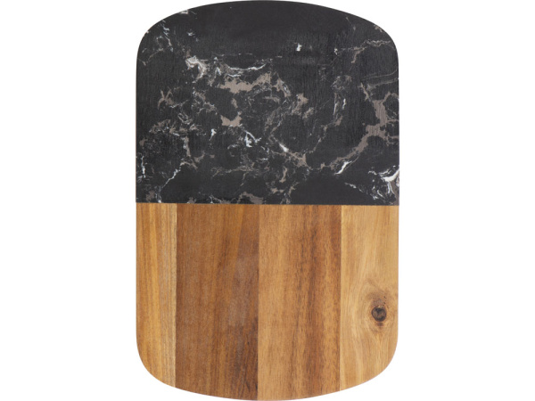 Набор для сыра в подарочной коробке из акации и мрамора «Date», Цвет натуральный