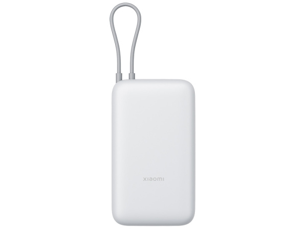 Внешний аккумулятор с встроенным кабелем Xiaomi Power Bank (Integrated Cable), 20000 мАч, Цвет светло-серый