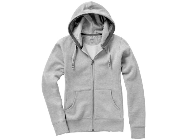 Толстовка «Arora» женская с капюшоном, Размер L, Цвет серый меланж