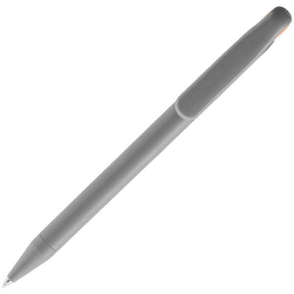 Ручка шариковая Prodir DS1 TMM Dot, серая с оранжевым, 14х1,1 см