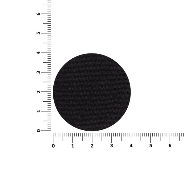 Наклейка тканевая Lunga Round, M, черная, диаметр 4 см