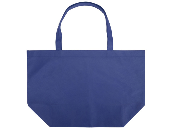 Сумка Reviver с донной складкой из нетканого переработанного материала RPET, Цвет синий
