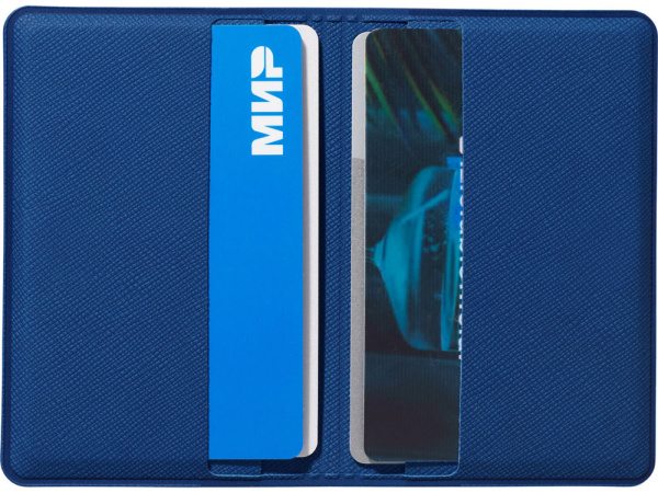 Картхолдер на 4 карты с RFID-защитой «Favor», Цвет синий