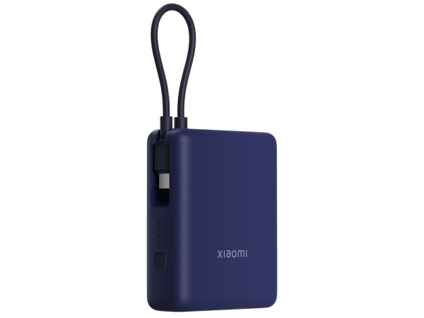 Внешний аккумулятор со встроенным кабелем Xiaomi 33W Power Bank (Integrated Cable), 10000 мАч, Цвет синий