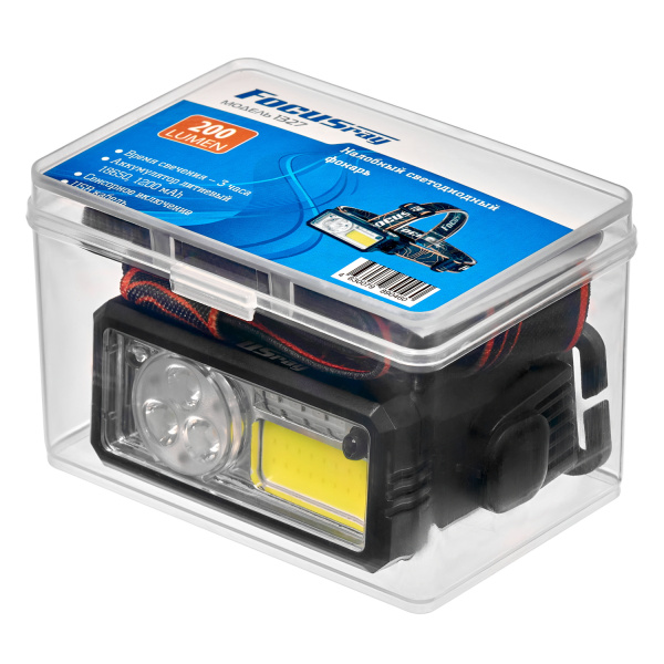 FOCUSray 1327 акку 18650 1200мАН 200 люмен,цифровой дисплей,сенсор,USB дисплей 1/180, шт