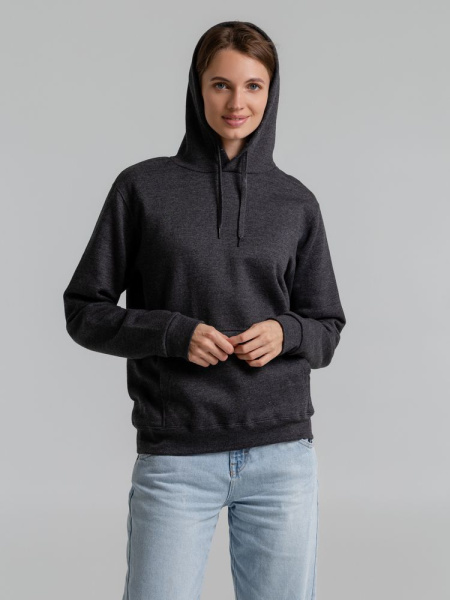 Толстовка с капюшоном Snake II черный меланж, XS–3XL