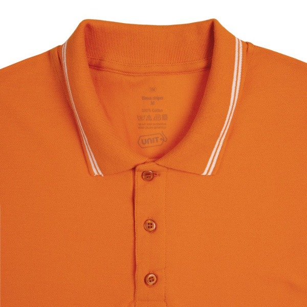 Рубашка поло Virma Stripes, оранжевая, S-XXL