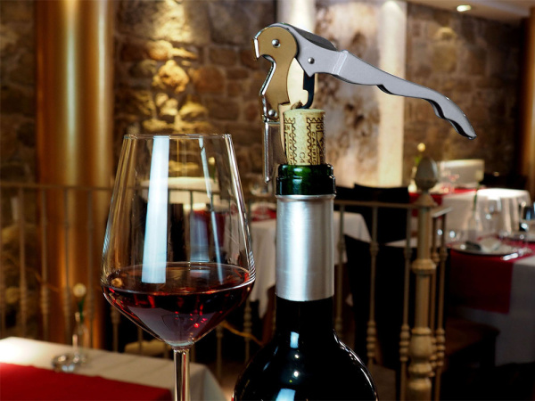 Нож сомелье из нержавеющей стали Pulltap's Inox, Цвет черный, серебристый