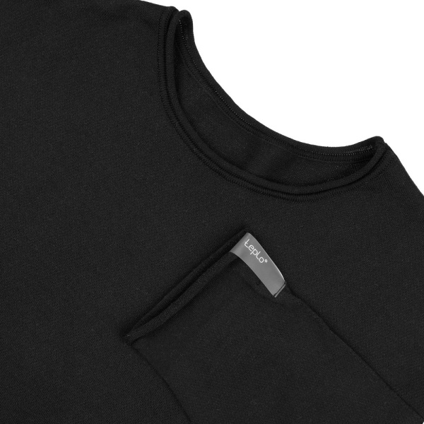 Лонгслив унисекс Siluetti Fuori, черный, S/M, L/XL