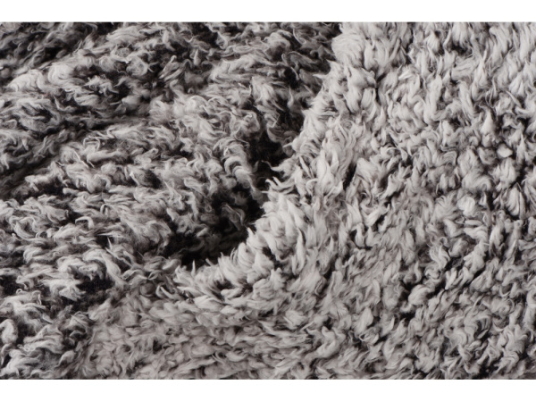 Плед флисовый «Ally», Цвет бело-черный