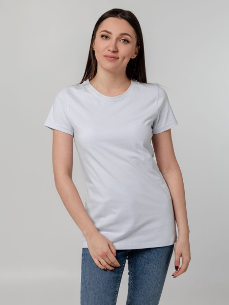 Футболка женская T-bolka Stretch Lady, белая, S-XXL