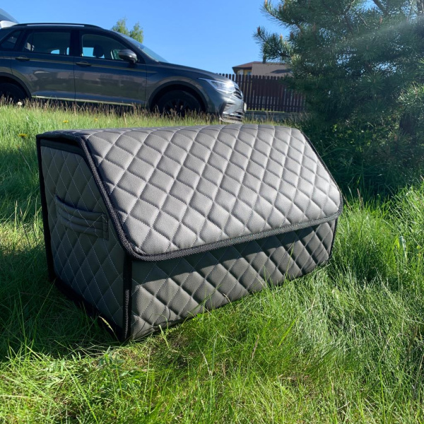 Автомобильный органайзер Кофр в багажник LUX CARBOX Усиленные стенки (размер 50х30см)