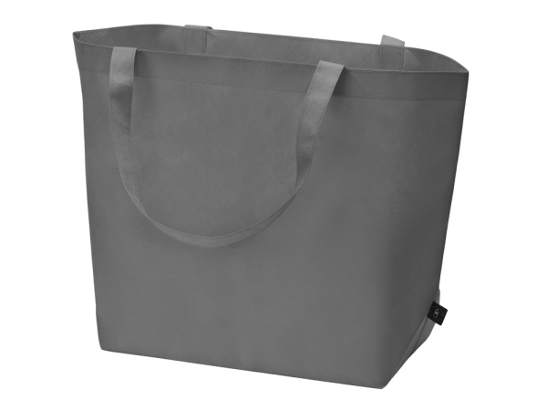Сумка Reviver с донной складкой из нетканого переработанного материала RPET, Цвет серый
