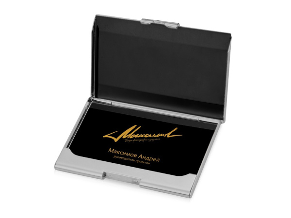 Визитница «Carlo», Цвет серебристый