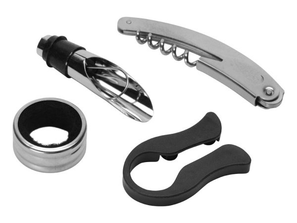 Набор аксессуаров для вина в подарочной коробке «Fabrizio», Цвет коричневый