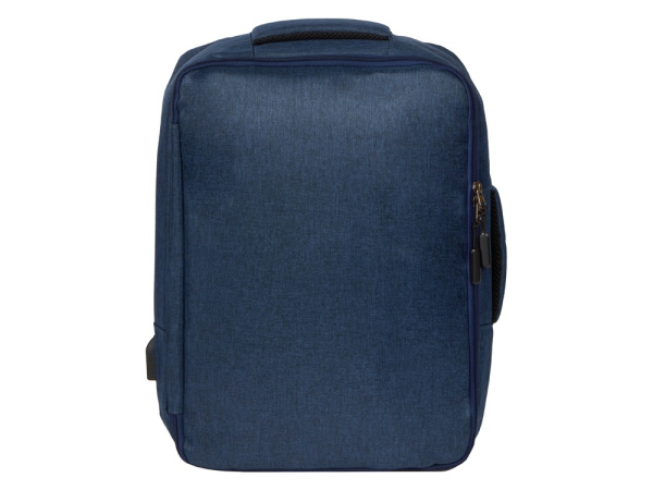 Рюкзак-трансформер «Turnover» для ноутбука 15" из переработанного пластика, Цвет синий