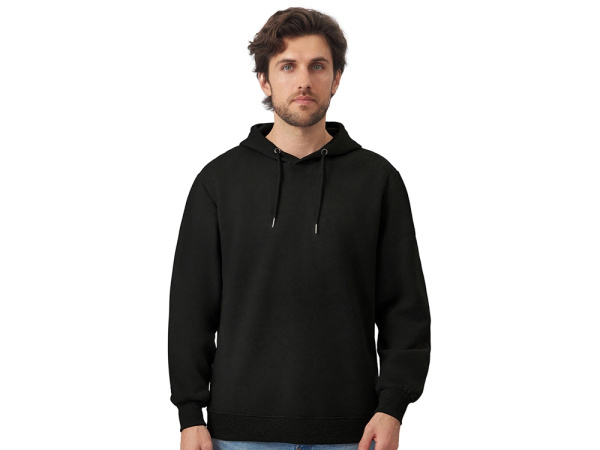 Толстовка с капюшоном оверсайз «Lisbon» унисекс, Размер XL, Цвет черный