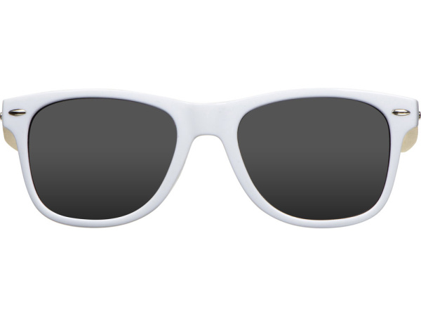 Очки солнцезащитные с бамбуковыми дужками «Rockwood», Цвет белый/натуральный