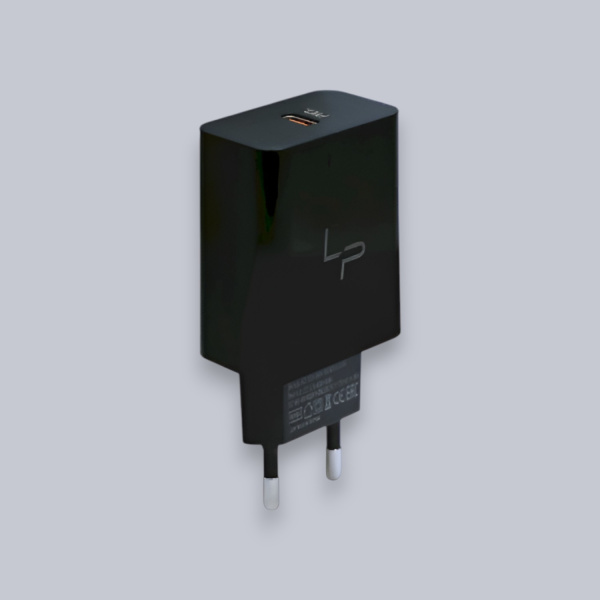 Сетевое зарядное устройство LP XQ30 PD25W, с кабелем Type-C to Lightning 1м, черный