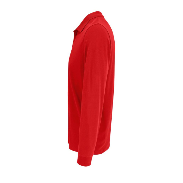 Рубашка поло с длинным рукавом Prime LSL, красная, XS–5XL