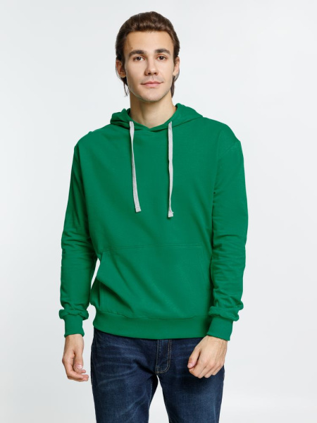 Толстовка с капюшоном Kirenga, зеленая, XS–4XL