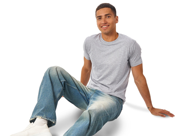 Футболка «Super Club» мужская, Размер 3XL, Цвет серый меланж