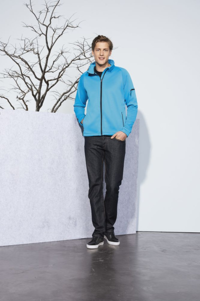 Куртка флисовая мужская New Look Men 250, бирюзовая, S–XXL