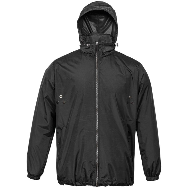 Ветровка светоотражающая Lattvind, черная, XXS–3XL