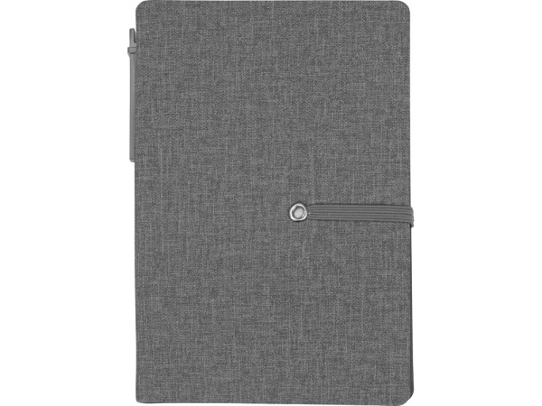 Блокнот А6 «Write and stick» с ручкой и набором стикеров, Цвет серый