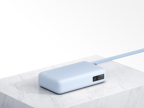 Внешний аккумулятор со встроенным кабелем Xiaomi 67W Power Bank (Integrated Cable), 10000 мАч, Цвет голубой
