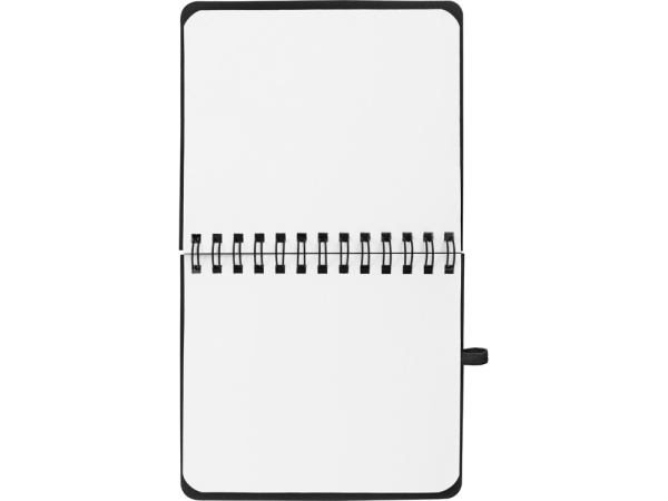 Блокнот А6 «Журналист» с ручкой, Цвет черный