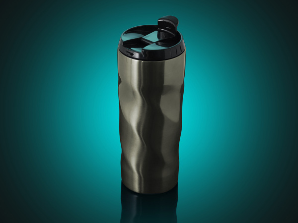 Термокружка «Гедж», Цвет графит/черный