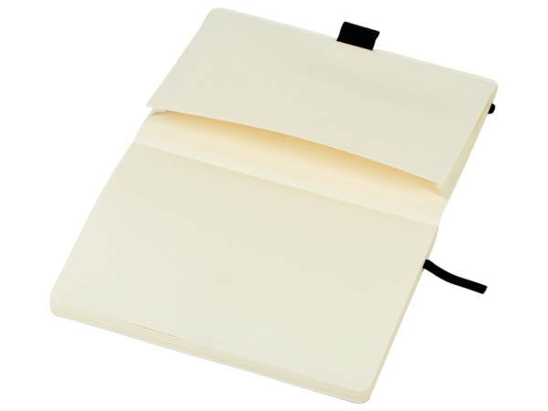 Блокнот А5 в гибкой обложке «Vision 2.0» soft-touch, Размер А5, Цвет черный