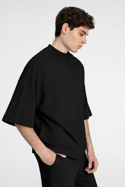 Футболка оверсайз унисекс T9, черная, XS–XXL