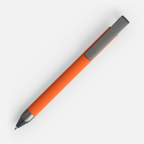 Ручка шариковая Standic с подставкой для телефона, оранжевая, 14,5х1,5 см