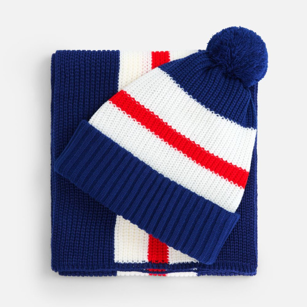 Шарф Winwear, темно-синий (кобальт), 25х170 см