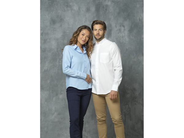 Рубашка «Pollux» мужская с длинным рукавом, Размер 5XL, Цвет белый