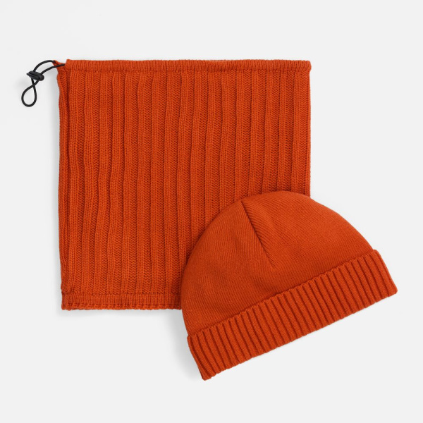 Шапка ComFleece, темно-оранжевая (кирпичная), размер 60-62