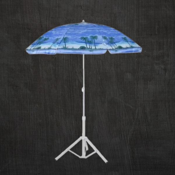Пляжный зонт, 200см, синий от солнца, дождя