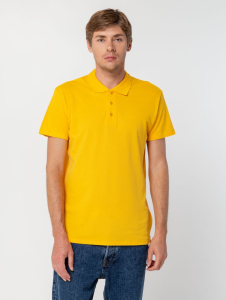Рубашка поло мужская Summer 170, желтая, XS–XXL