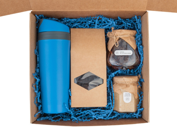 Подарочный набор «Tea Cup Superior Honey» 2.0, Цвет синий