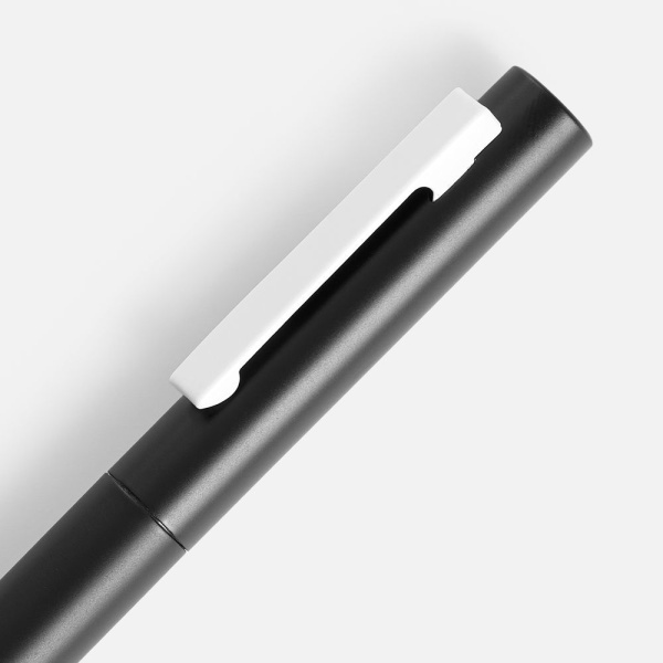 Ручка шариковая Inkolor, черная с белым, 13,7х1,1 см