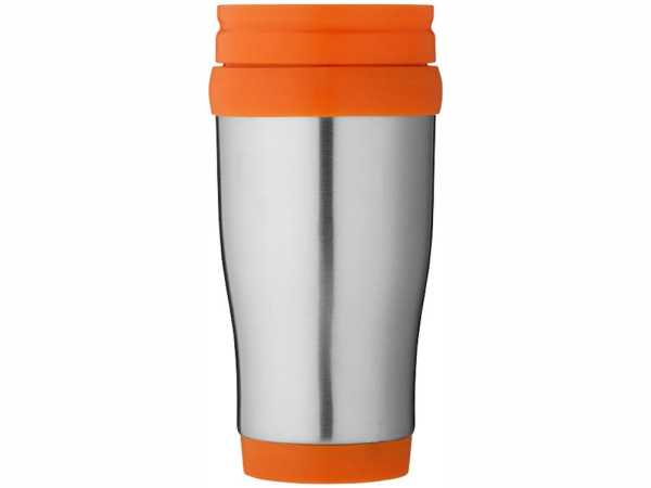 Термокружка «Sanibel», Цвет серебристый/оранжевый