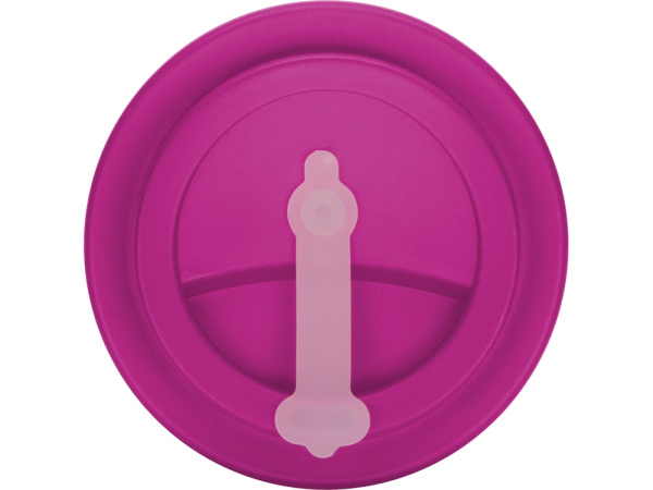 Пластиковый стакан с двойными стенками «Take away», Цвет белый/фуксия