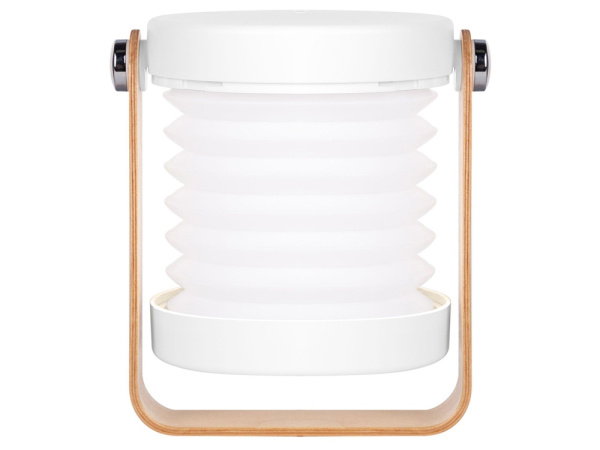 Настольная лампа LED «Oko», Цвет белый/дерево