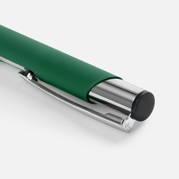 Ручка шариковая Keskus Soft Touch, зеленая, 13,7х0,8 см