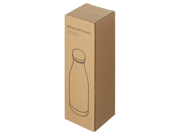 Вакуумная термобутылка «Актив Soft Touch», Цвет синий индиго