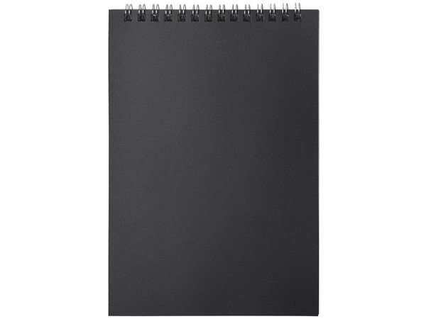 Блокнот А5 в пластиковой обложке, Цвет черный