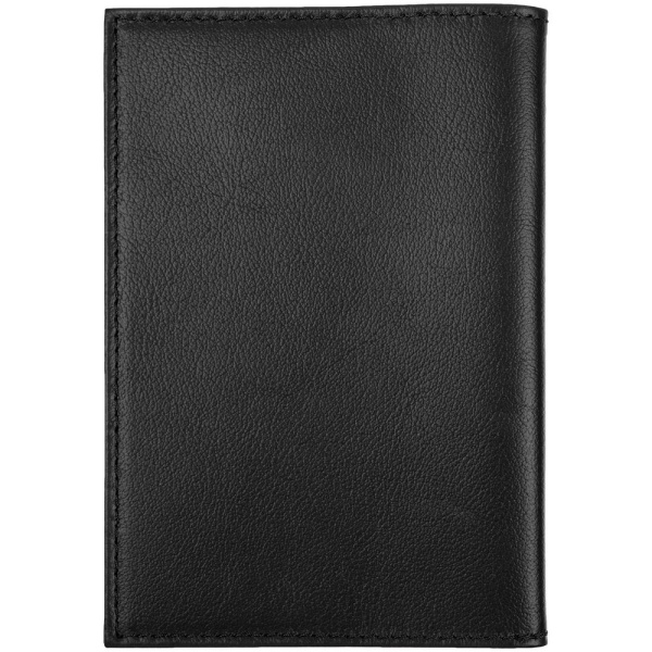 Обложка для паспорта Top, черная, 13,8х9,5 см